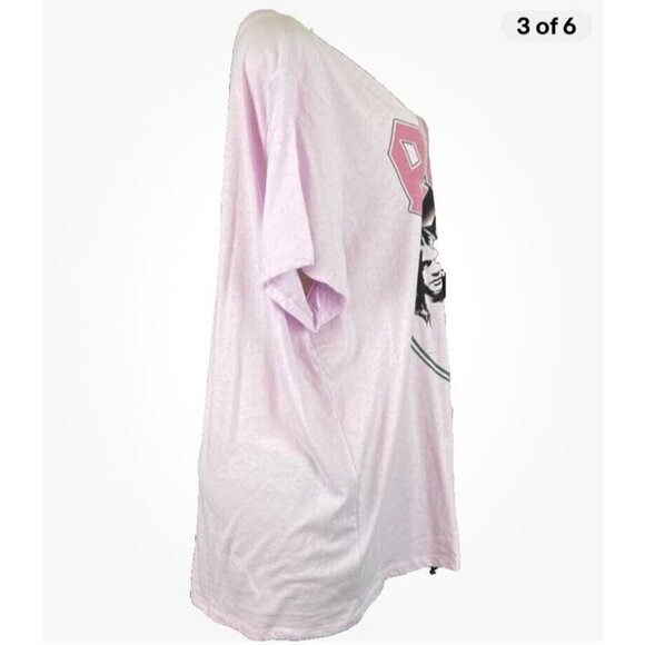 Vinyl Icons +3 Pale Lilac Crew AC/DC Highway To Hell Graphic Short Sleeve Tee - Picture 5 of 6